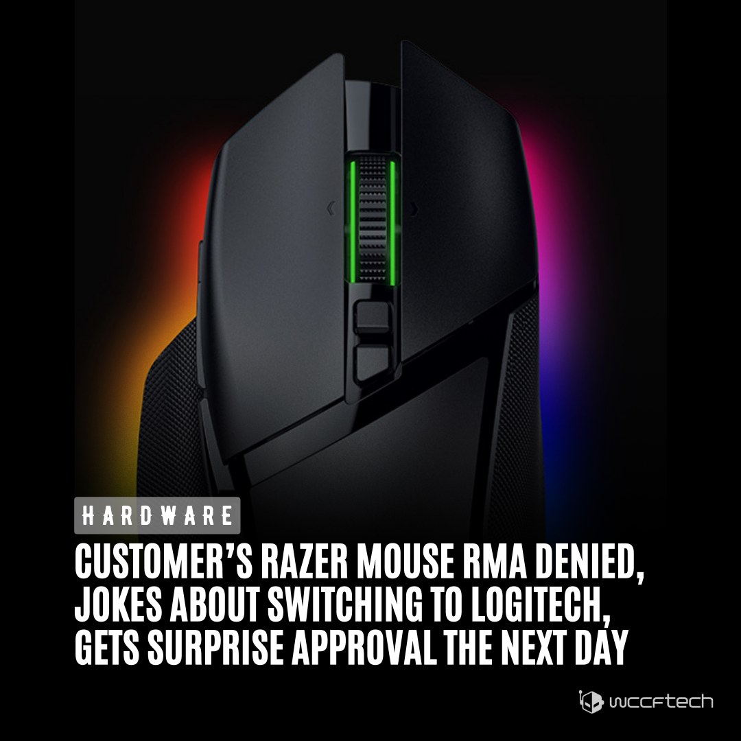 Wccftech - A customer who bought a Razer mouse in... | Facebook