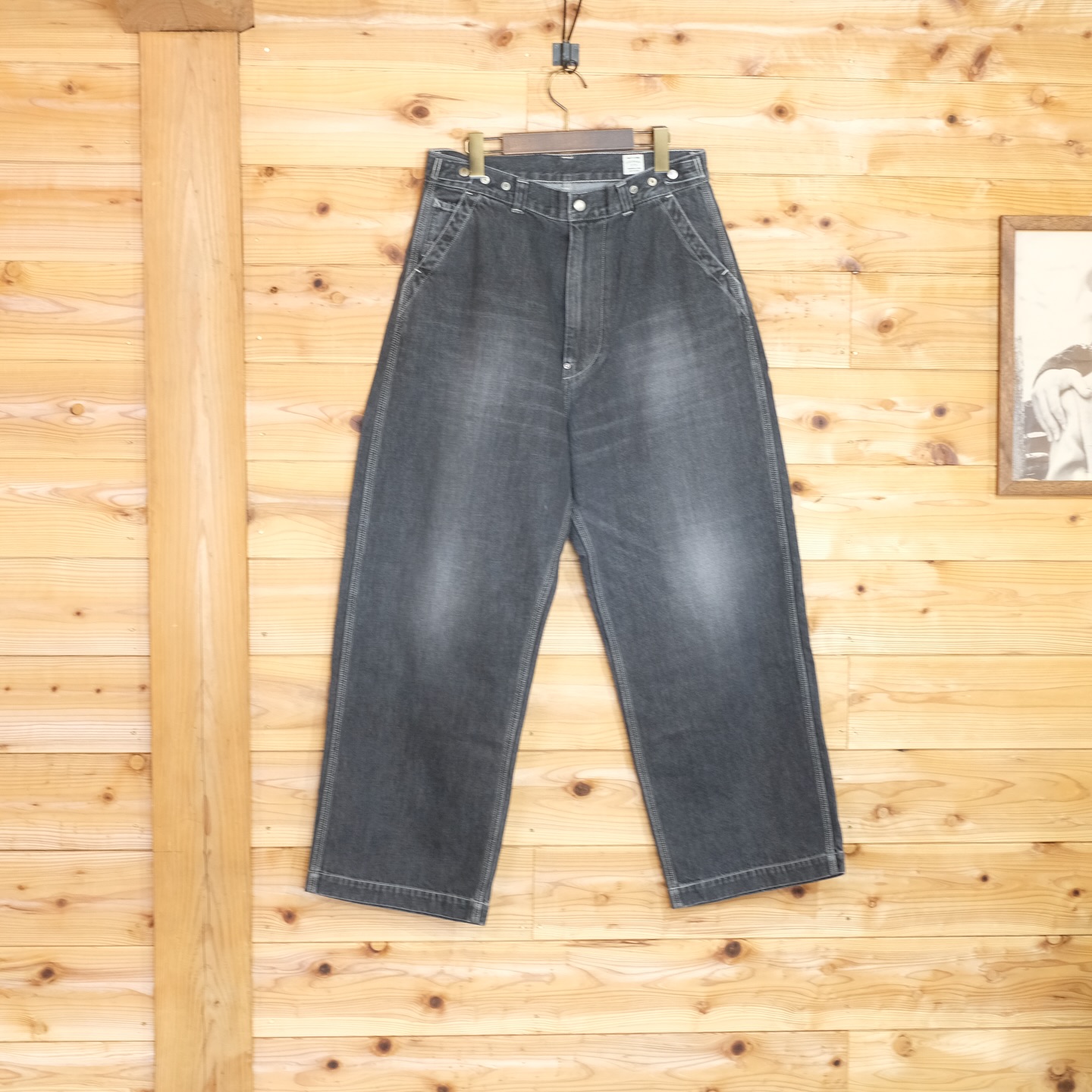 ORDINARY FITS】 BELL PANTS COLOR:BLK DENIM □2025HS：限定［ BLACK