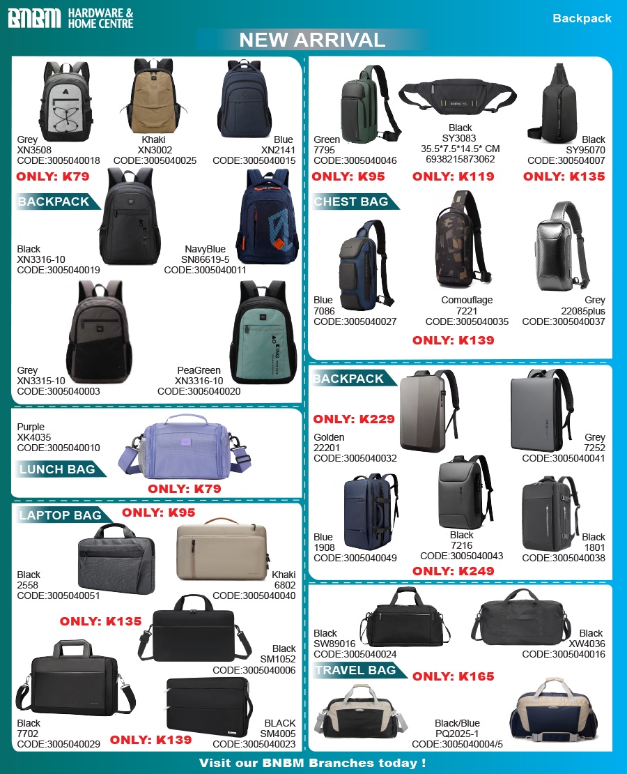 BNBM - 🎒 New Bags Just Dropped From backpacks to travel bags, lunch ...