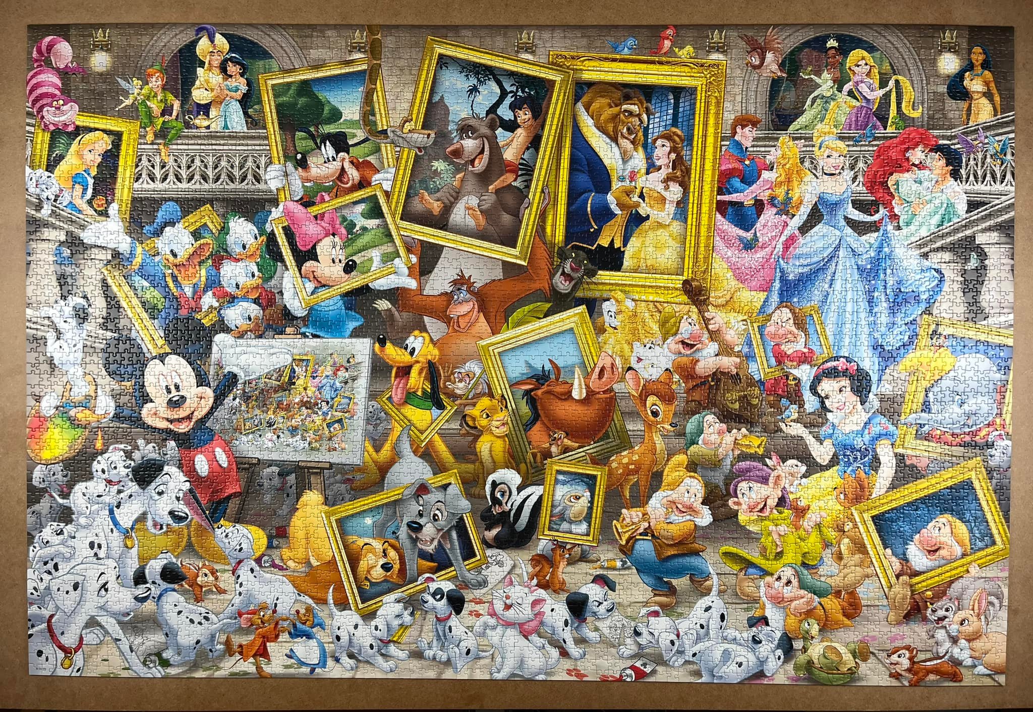 Finished 5,000 piece Disney jigsaw puzzle by Ravensburger