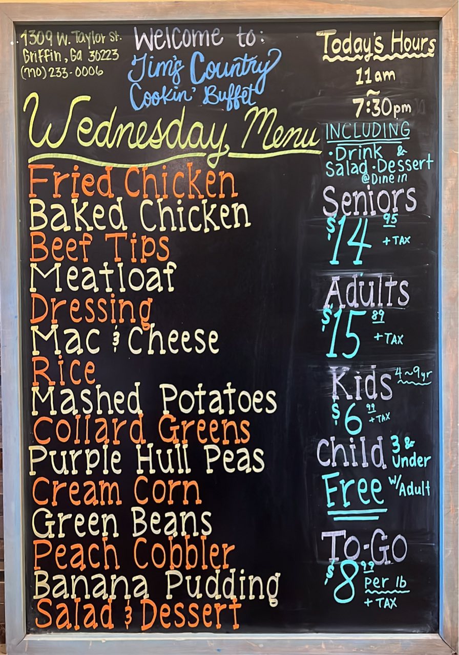 Tim's - 📣🐔Presenting our Wednesday Menu: Fried Chicken Baked Chicken ...