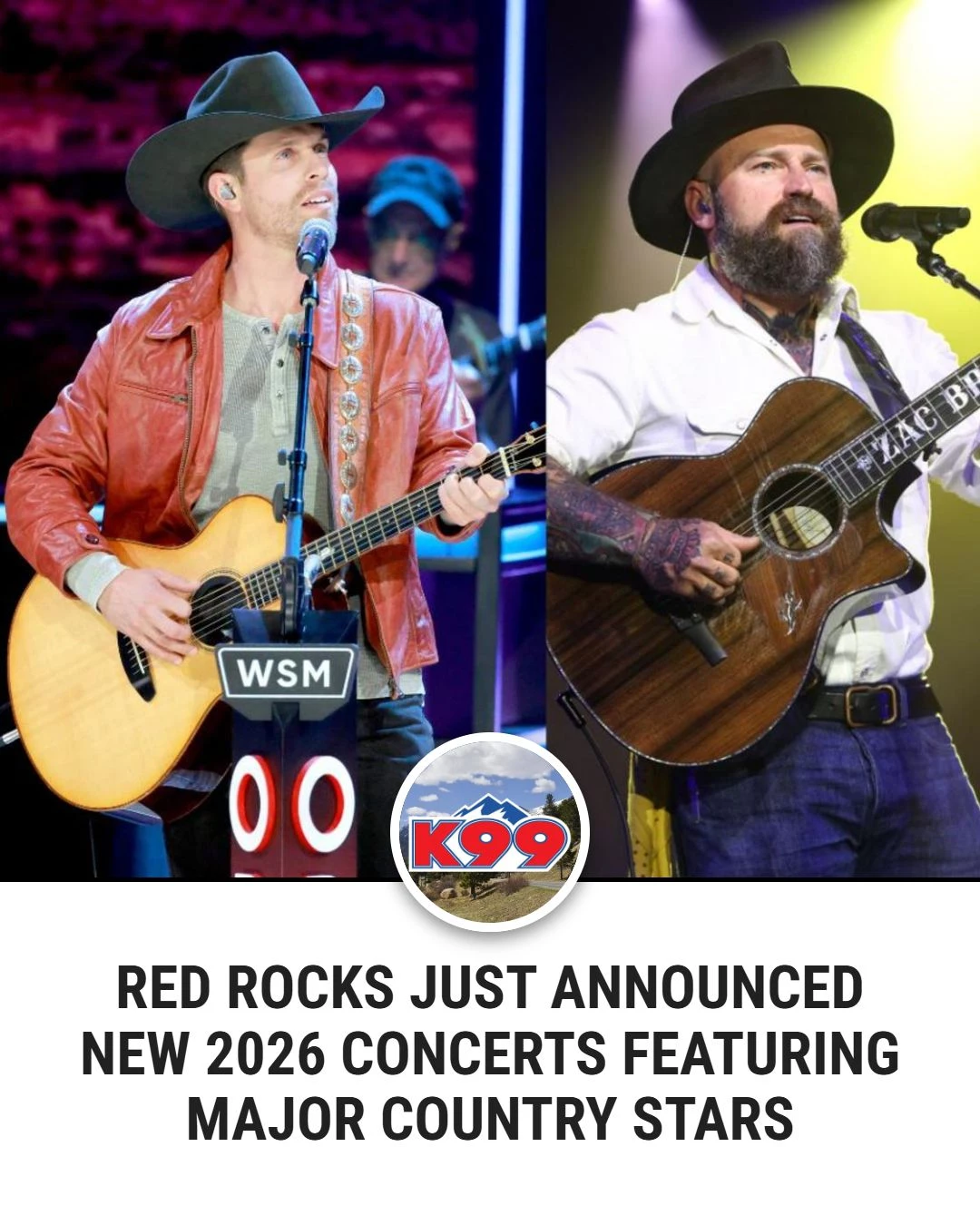 K99 - Welp…Red Rocks just did it again 🤠🎶 New country shows just ...