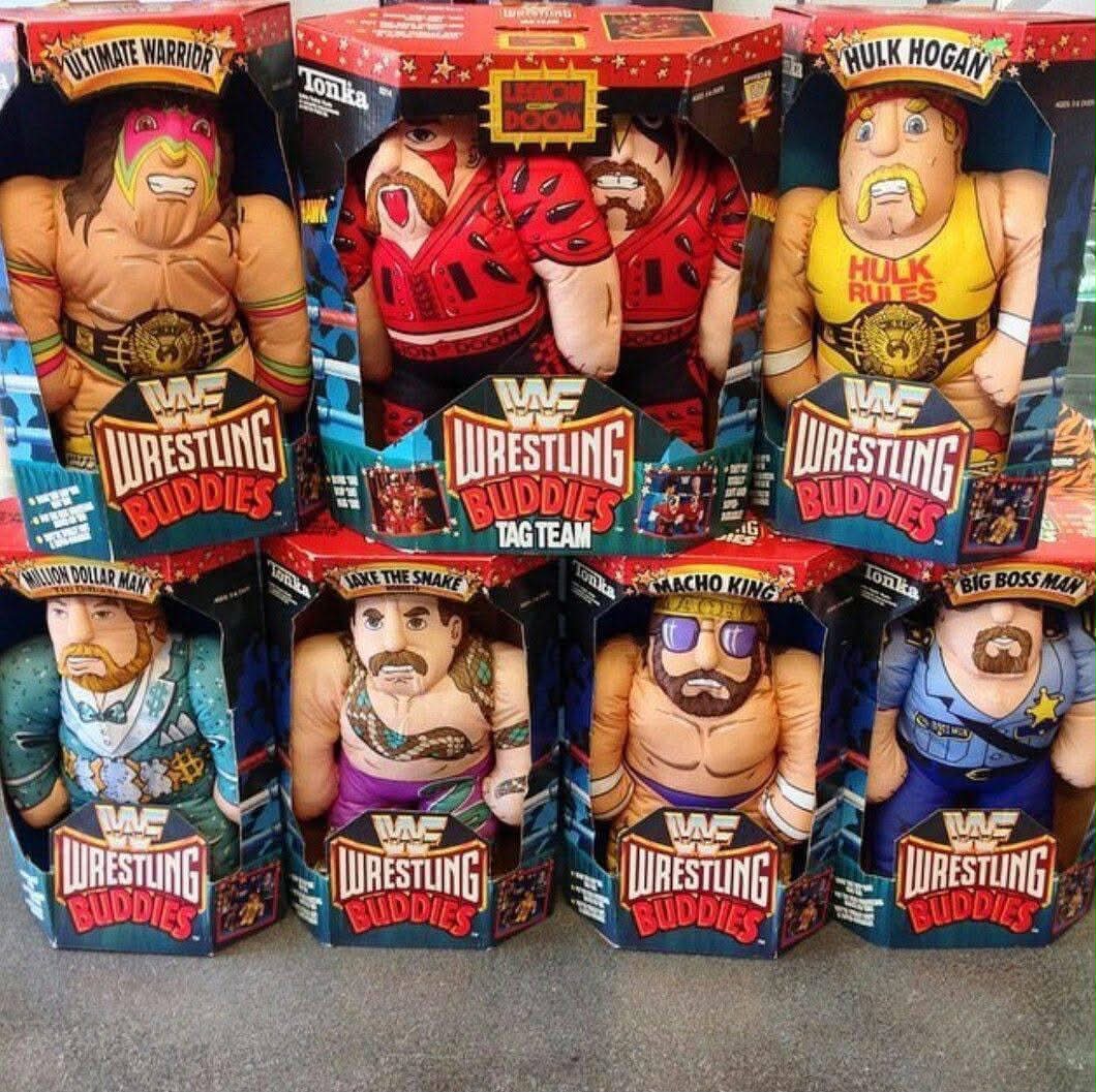 90’S WWF レスリング バディ ぬいぐるみ WWF Wrestling Buddies plush toys from the 1990s