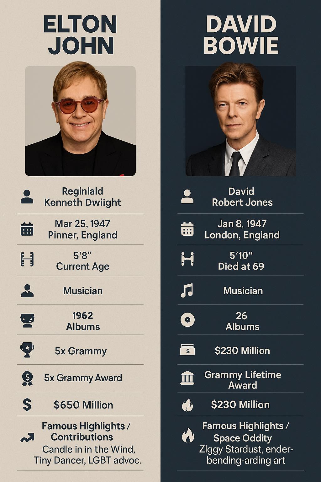 अलताब - Elton John and David Bowie remain two of the most influential ...