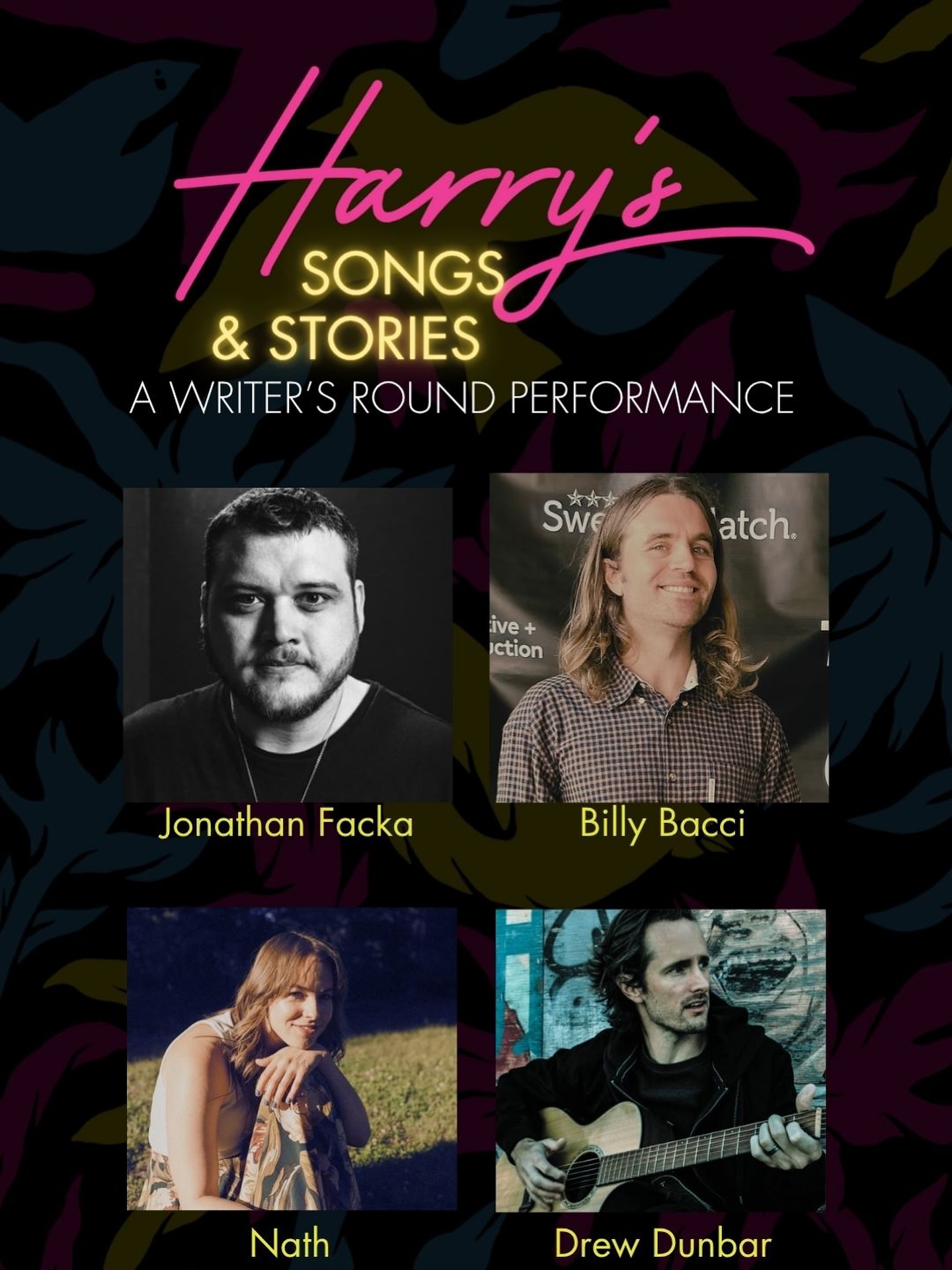 Harry's - Four incredible artists. One stage. Two hours of songs and ...