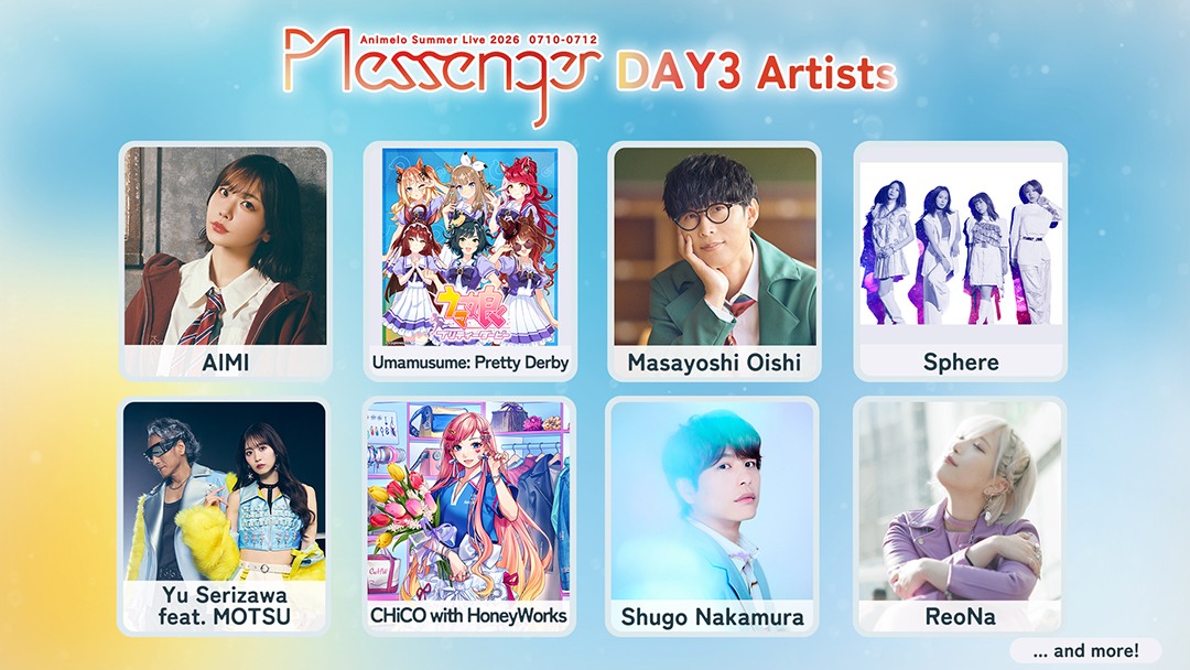 Here are the first announced lineup for Animelo Summer Live 2026