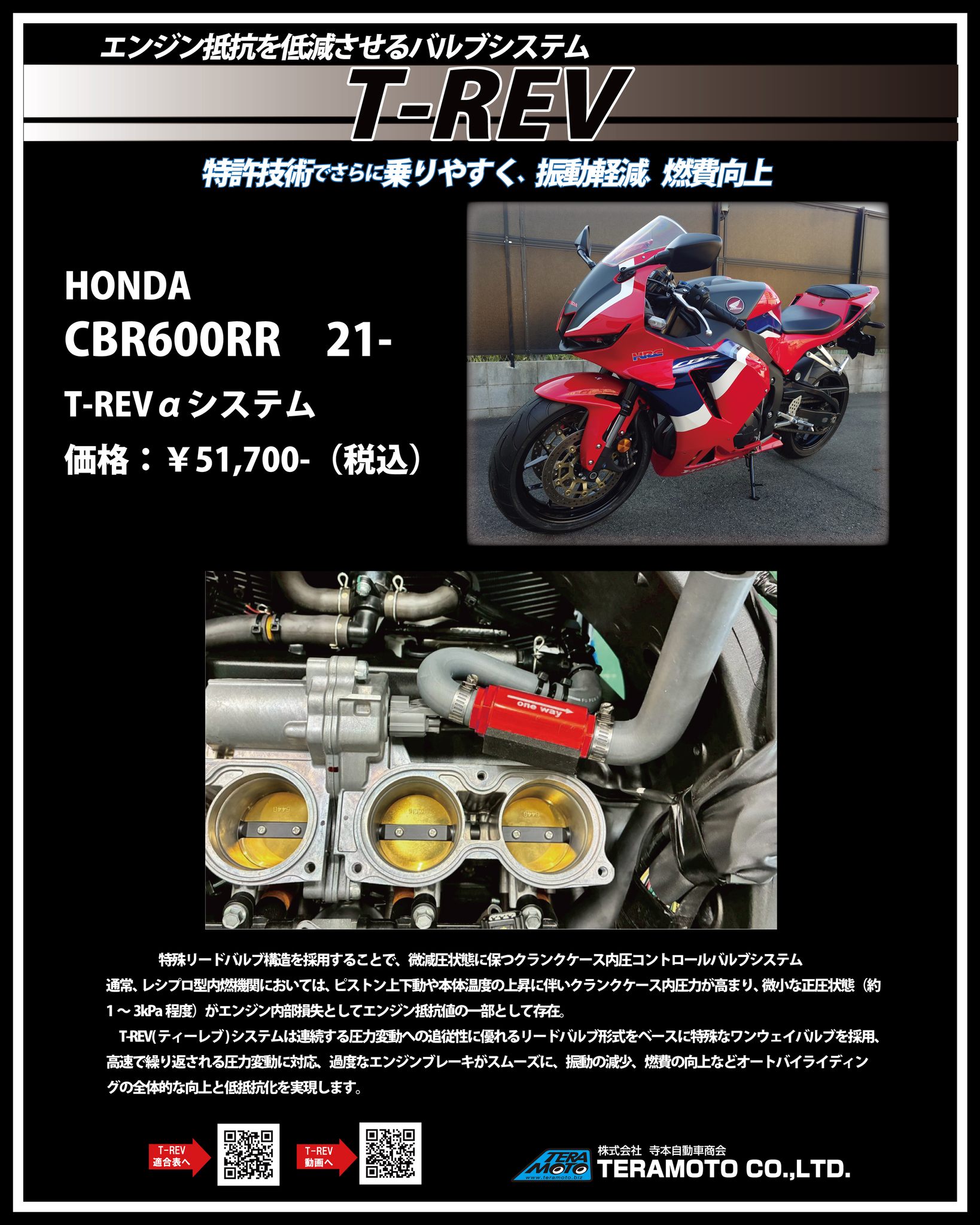 テラモト ZRX1200DAEG T-REVαシステム（ブルー） TERAMOTO SP-4715-Z01 