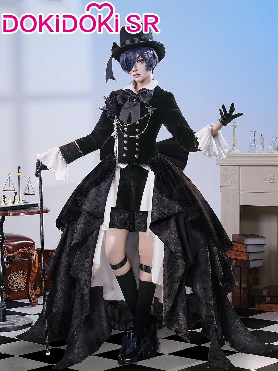 lady ciel cosplay dress First look at the cover outfit you all LOVE!💙 Built-in removable mesh support for the perfect shape, custom vintage-finish metal badges, and an adjustable velvet blazer ✨ Who's ready to cosplay? # Fabric Type: ITY