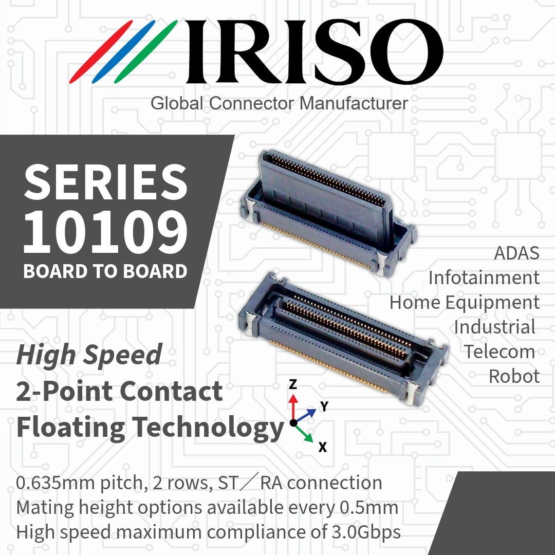 🔌✨ Discover IRISO's 10109 board‑to‑board floating connector