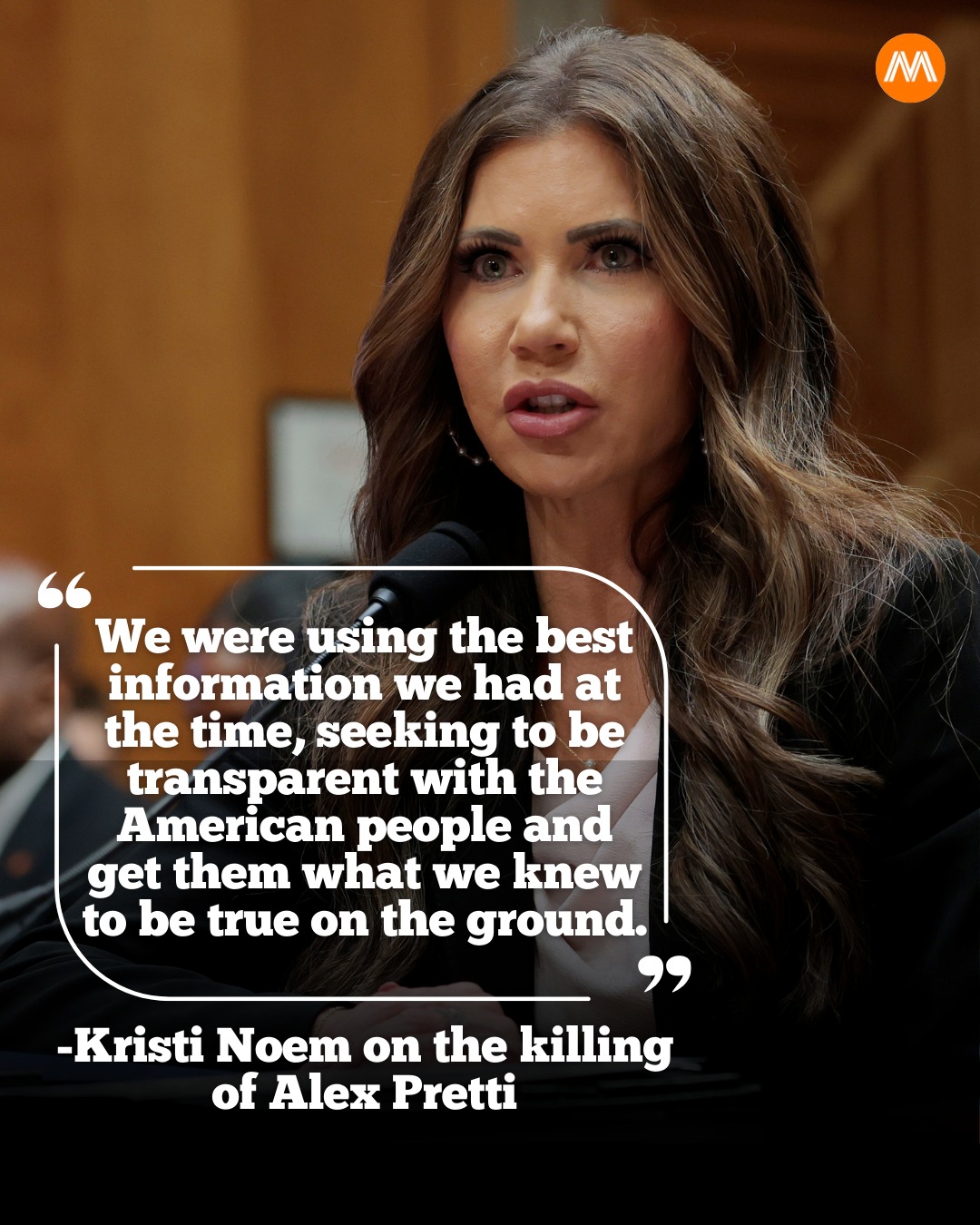 McGill - U.S. Homeland Security Secretary Kristi Noem defended her ...