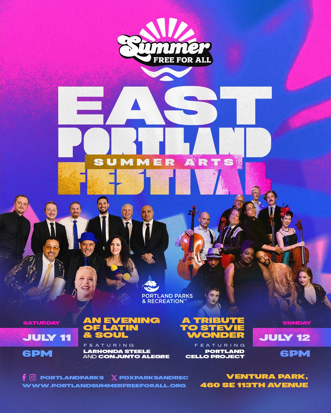 Portland - Two nights. Two unforgettable concerts. One free summer