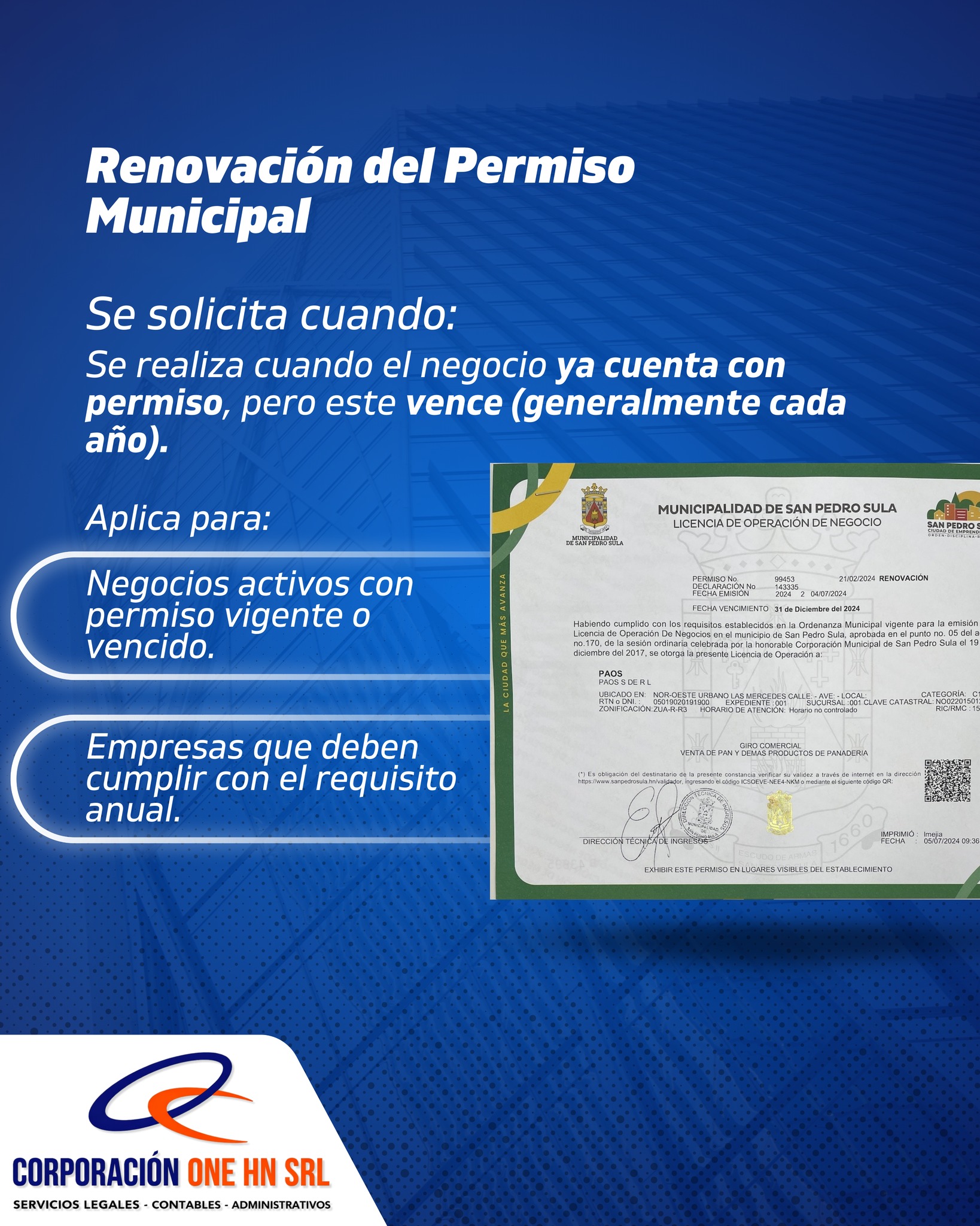 Corporacion One Hn Srl | San Pedro Sula