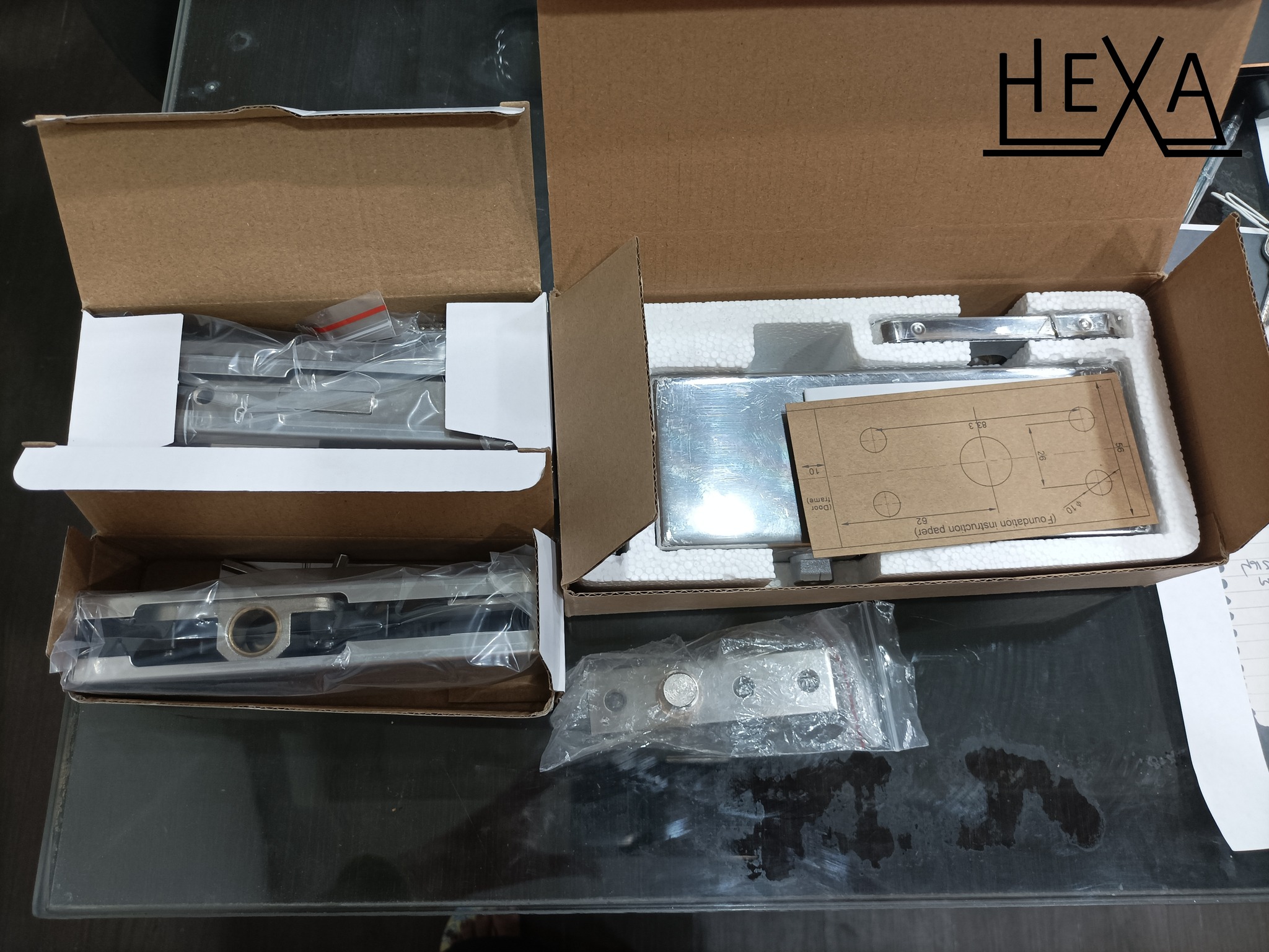 HEXA - HEXA Philippines GLASS PATCH FITTINGS, HINGES, AND ACCESSORIES ...