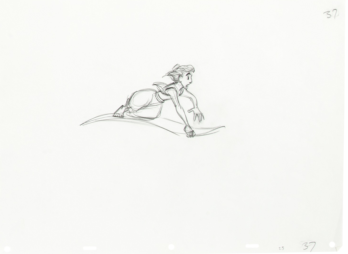 Aladdin animation drawings (Walt Disney, 1992).