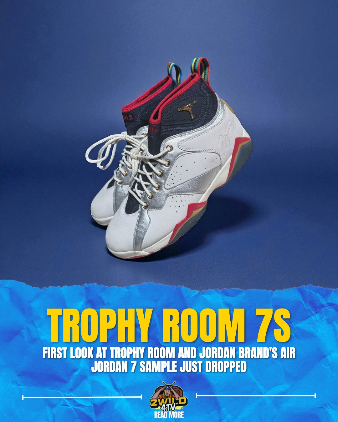 Trophy Room just gave us a first look at their Air Jordan 7 sample