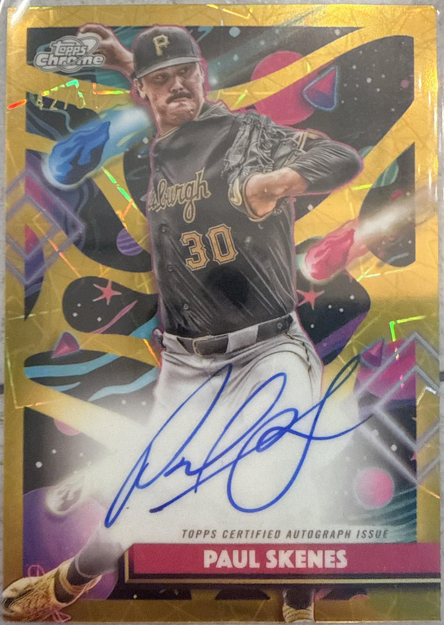 Paul Skenes Cosmic Chrome 1/1 Rookie Auto