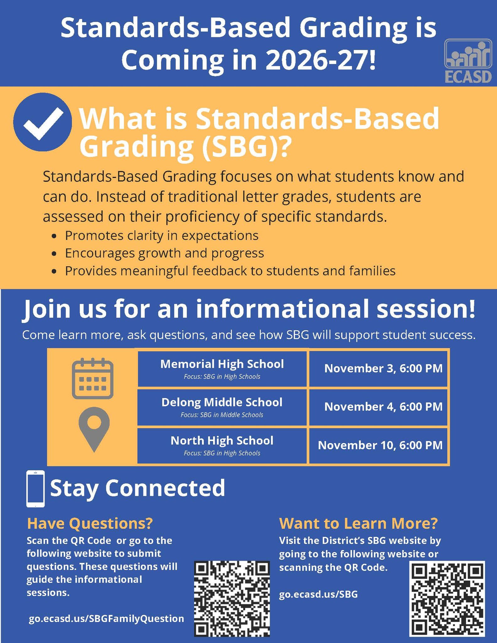 McKinley - Please join us for information sessions about Standards ...