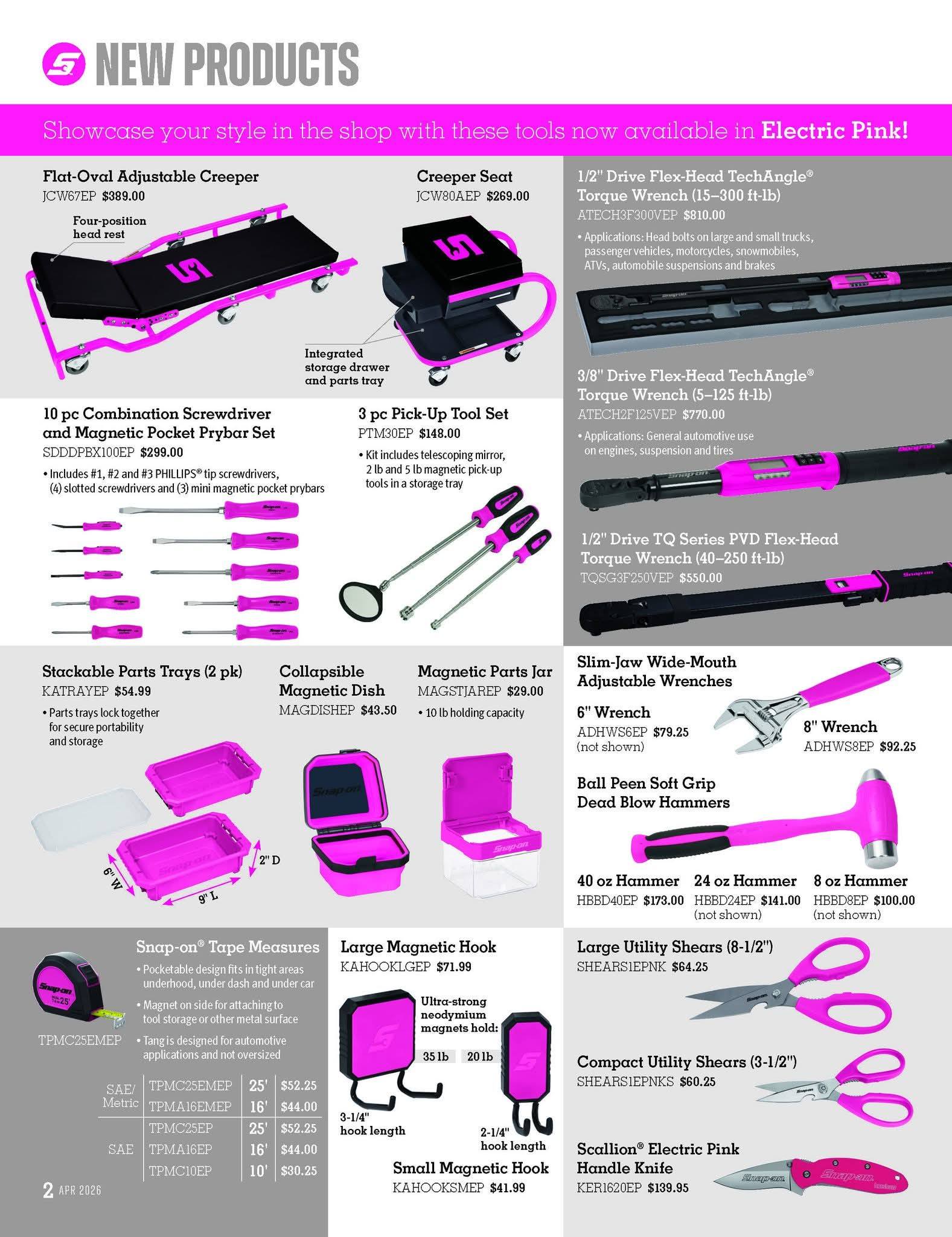 April Hot Tools!
