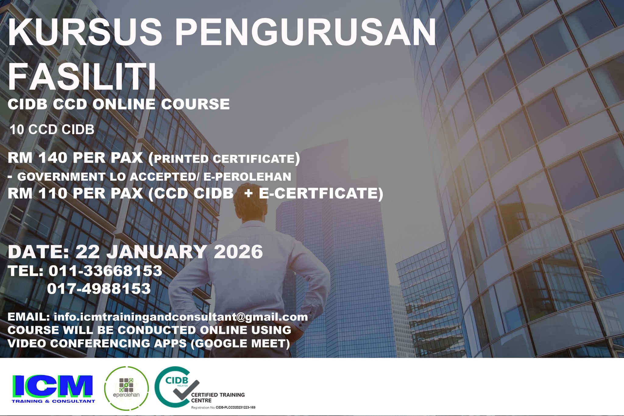 KURSUS ONLINE PEMBINAAN... - ICM Training and Consultant | Facebook