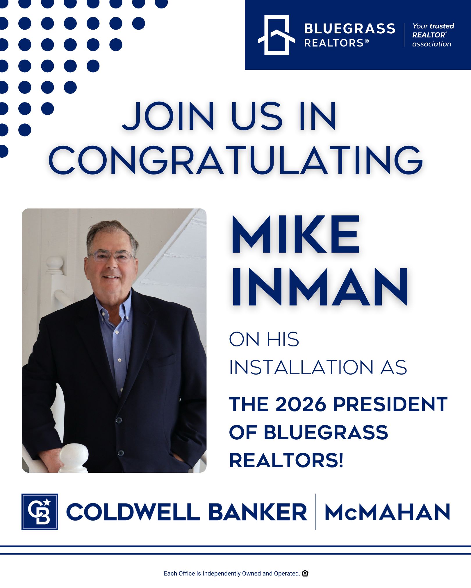 Coldwell - Please join us in congratulating Mike Inman on his ...