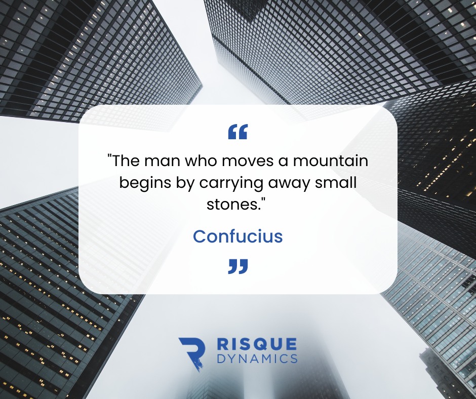 Risque - Big goals aren’t achieved in a single leap; they’re built ...