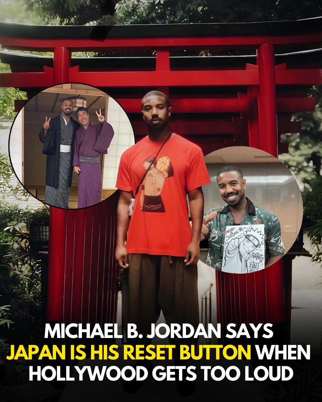 Hollywood star and known anime enthusiast Michael B. Jordan