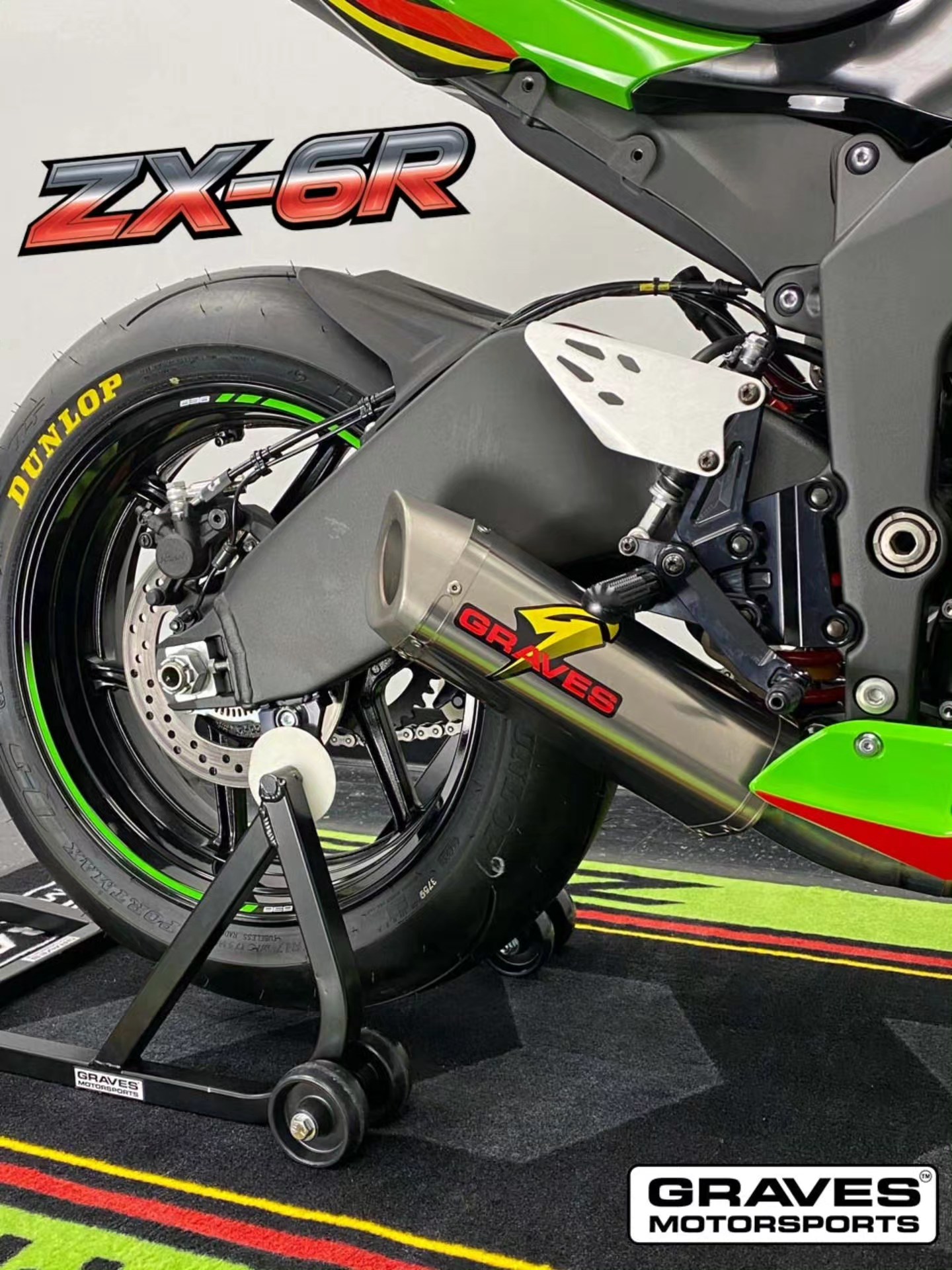エンジェル Graves - Ti's the Season! 🎄 Kawasaki ZX-6R #GravesSpec #Kawasaki