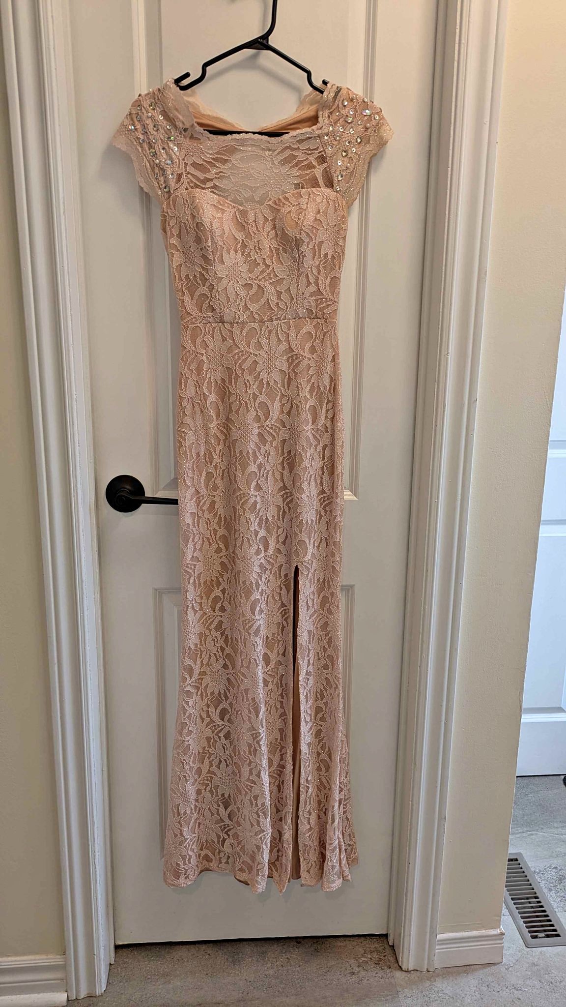 cute club dresses for juniors Katie J NYC Grace Voluminous Dress – I Love Sweet Treatz Colour Family: NUDE Color:Sunset Mini Stripe Bridal 2025 Coral Bridesmaid