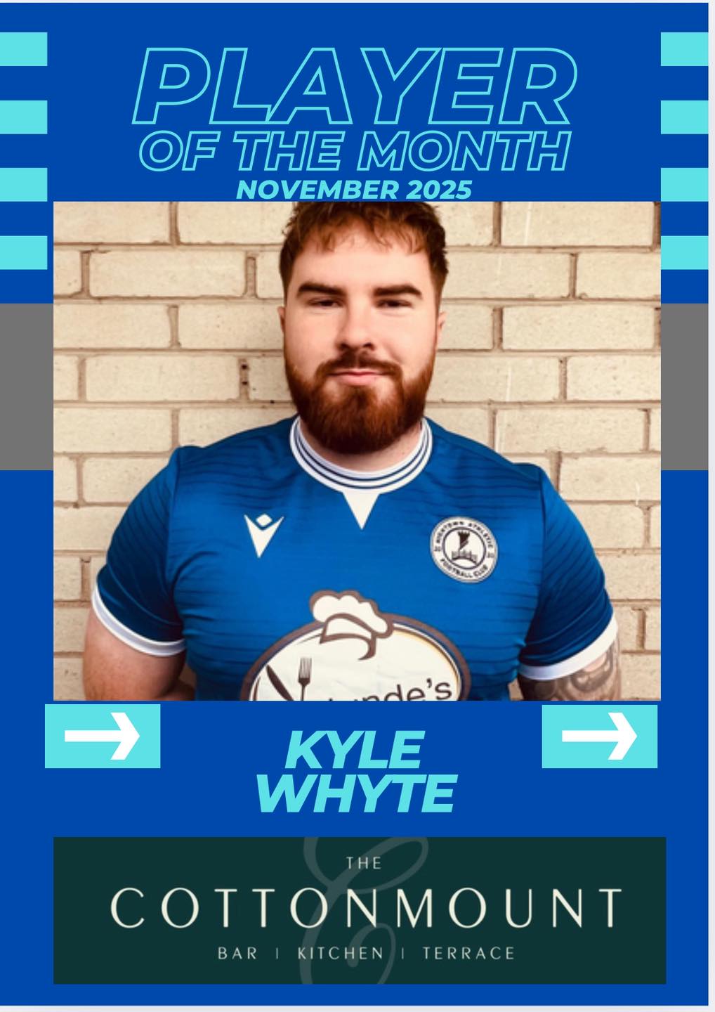 Hightown - Congratulations to Novembers Player of the Month, Kyle Whyte ...