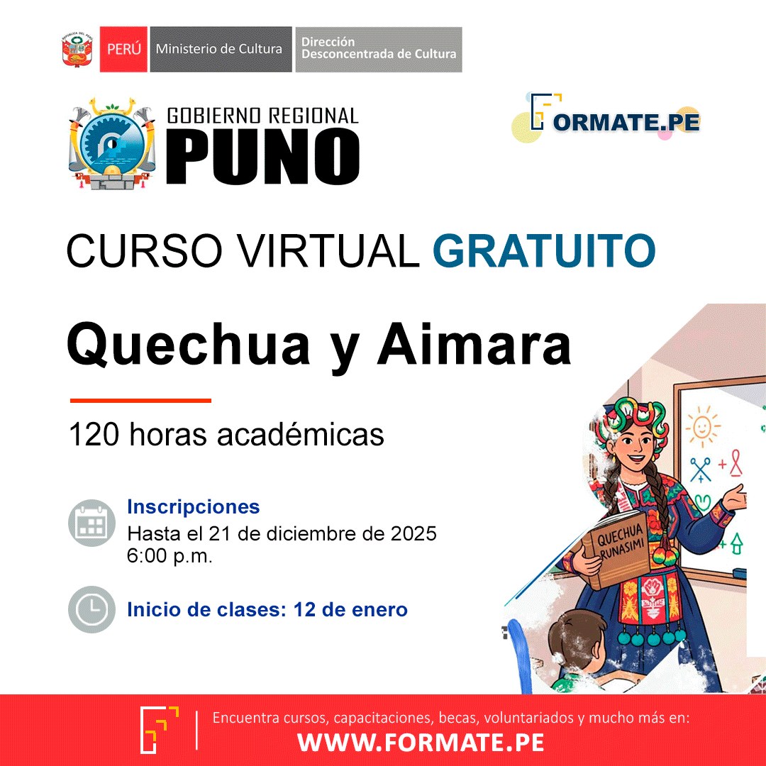 Formate.pe - 📣 ATENCIÓN !!! 🇵🇪 Participa del Curso virtual gratuito ...