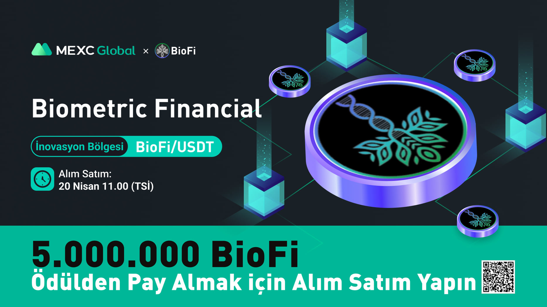 MEXC Türkiye - 🚀 #BiometricFinancial $BioFi Alım Satım...
