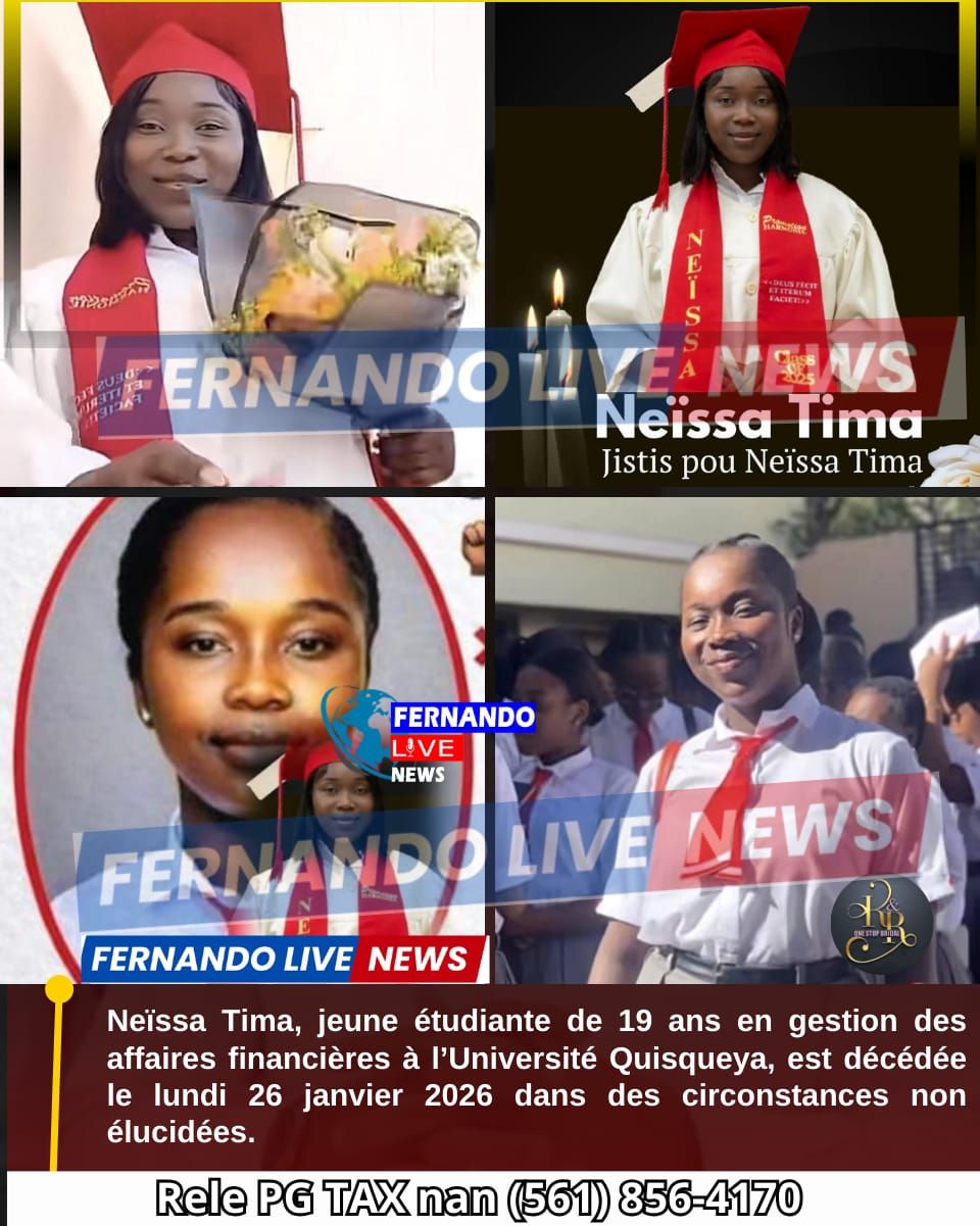 Fernando - 🚨⛳🇭🇹⛳🚨Neïssa Tima, jeune étudiante de 19 ans en gestion des ...