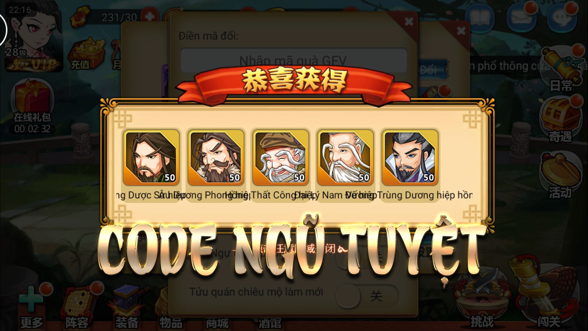 Game Full VIP - Tặng CODE game đầu tháng 11 Kính gửi quý...