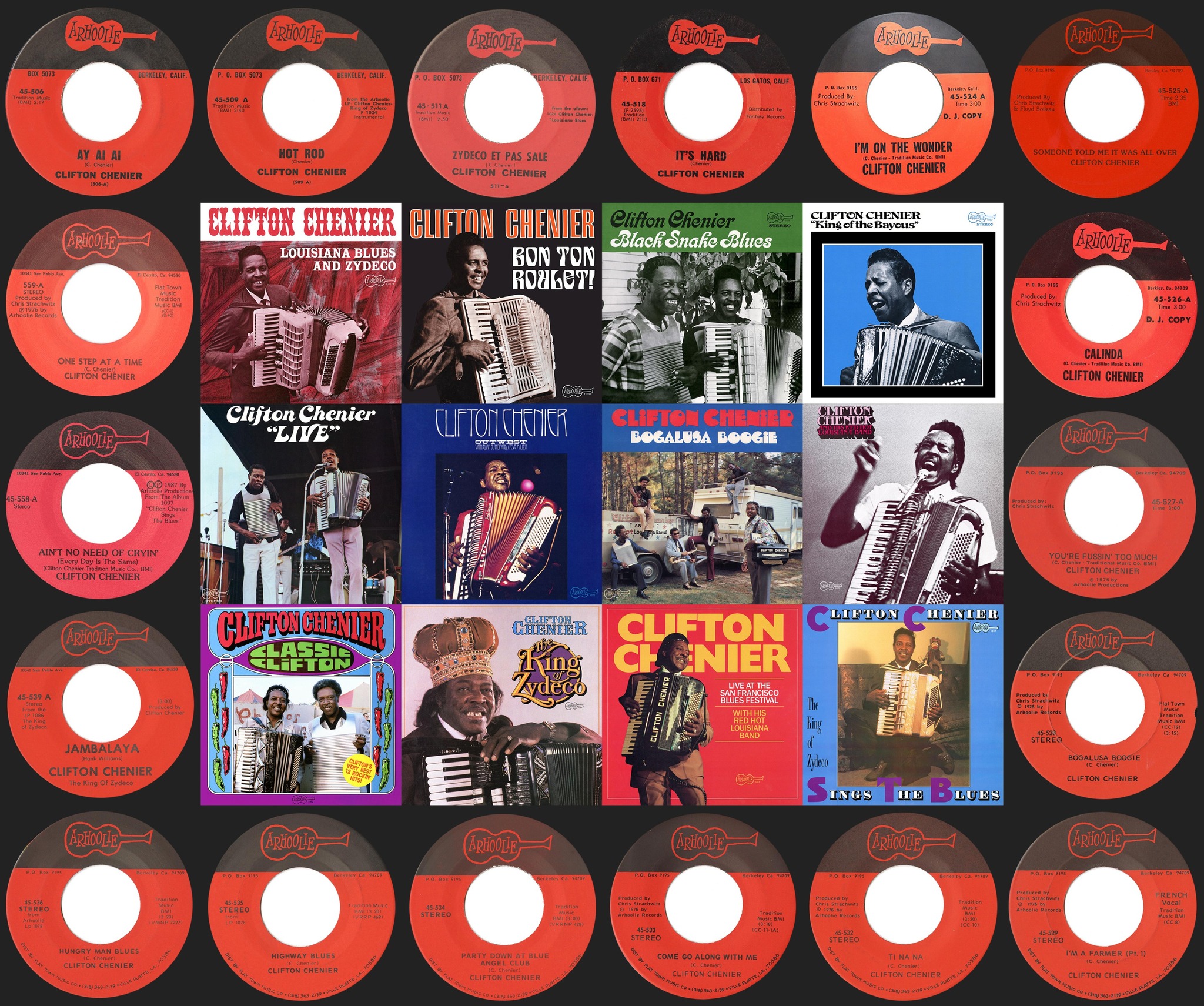Clifton Chenier's zydeco music albums now on Bandcamp