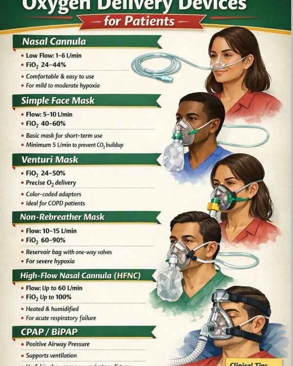 Fellow Nurses - Oxygen devices are chosen based on how... | Facebook