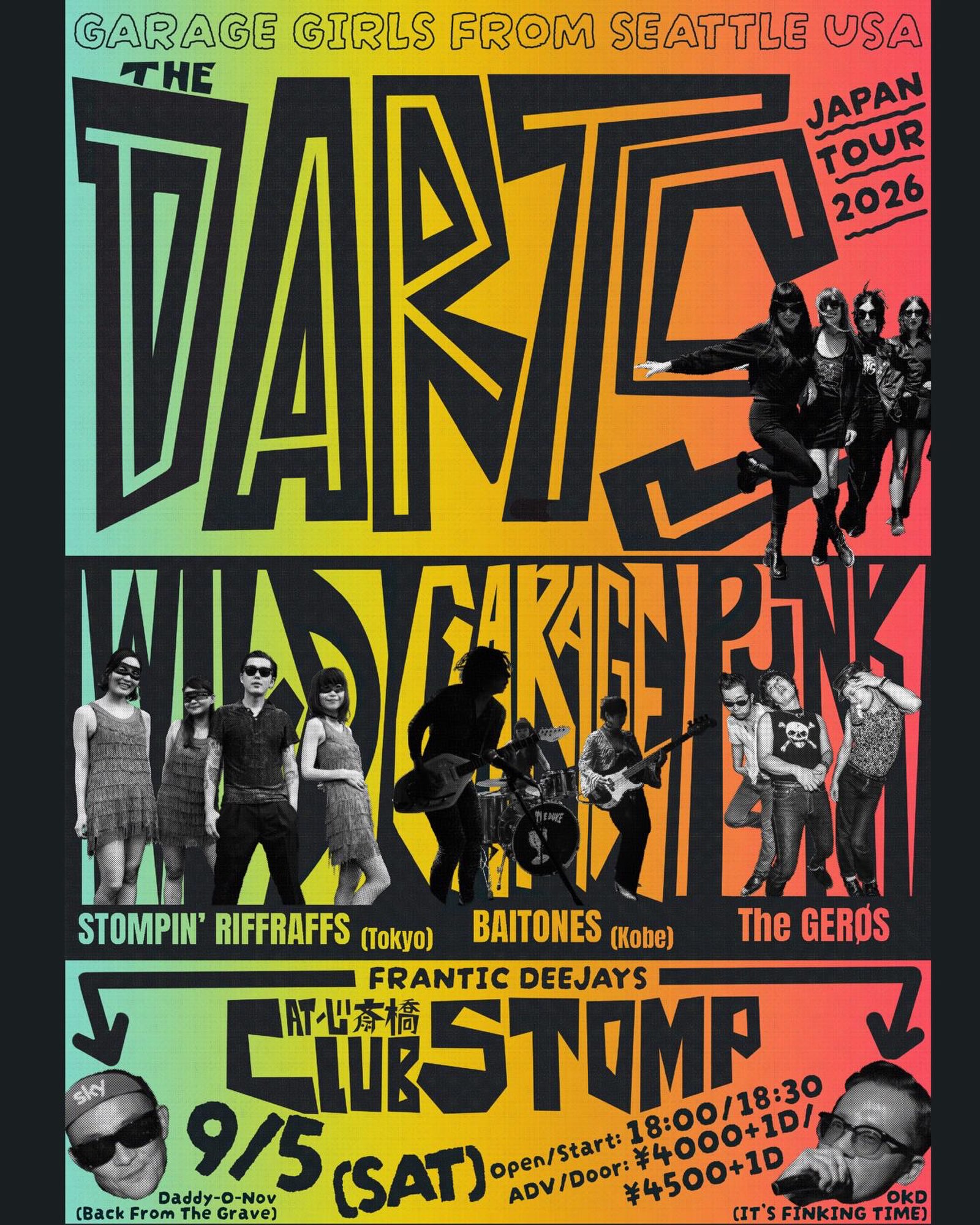 OSAKA!!!! UPDATED INFO: Doors 18:00 Show 18:30 SEE YOU SATURDAY