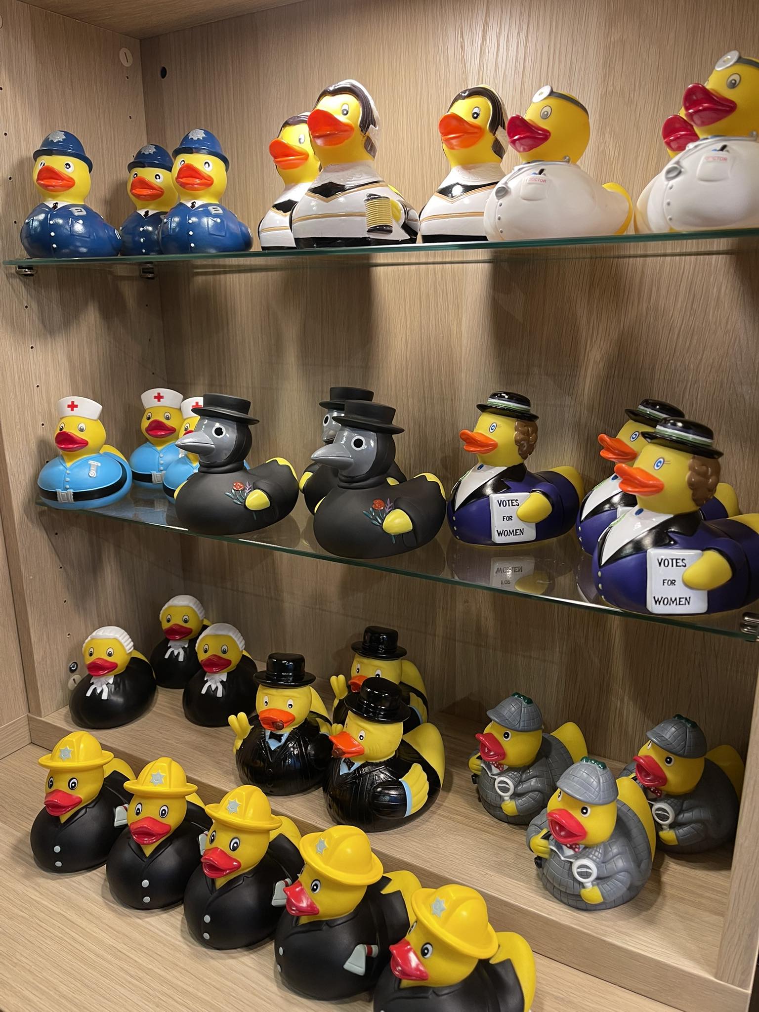 The ducks are BACK! ? Our duck collection has waddled its way 