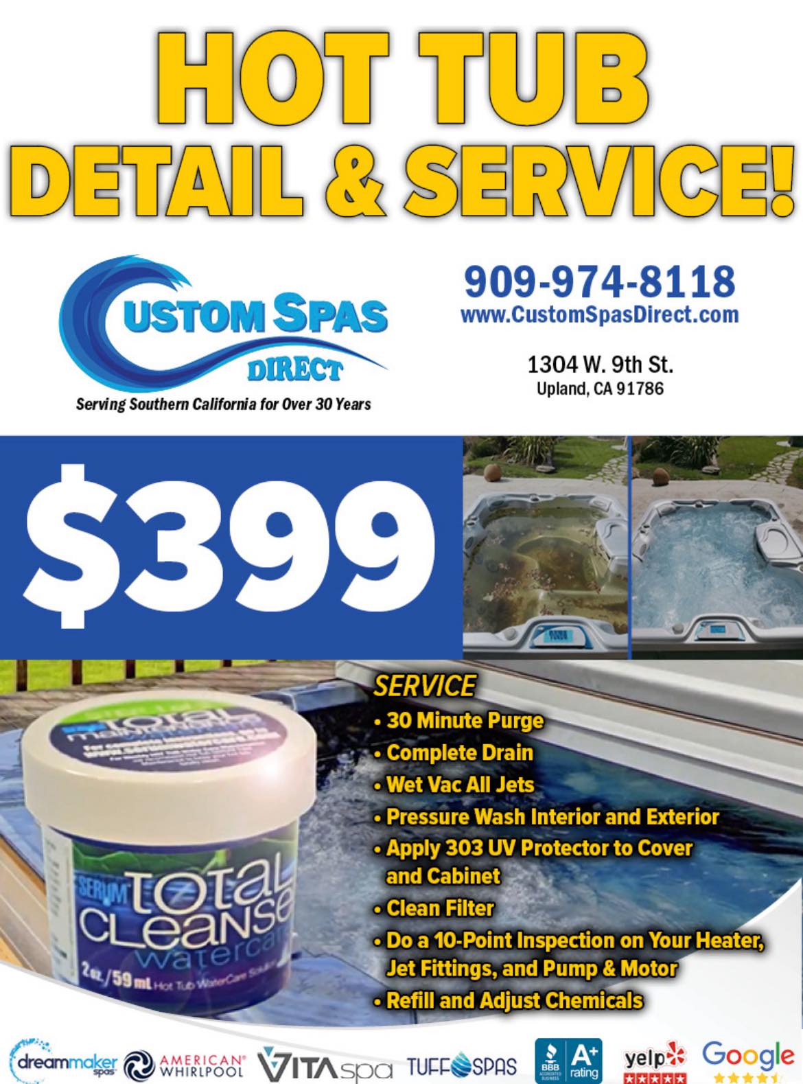 Custom Spas Direct | Upland CA