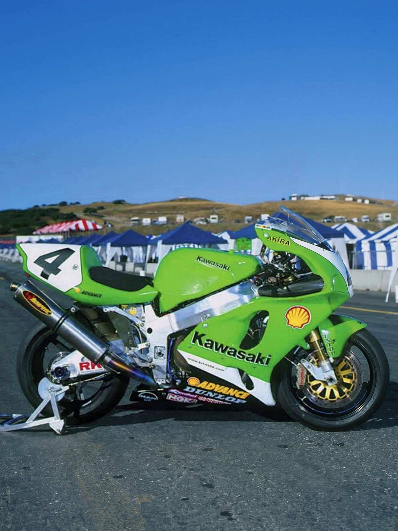 Akira Yanagawa Kawasaki ZX7RR 1999 superbike