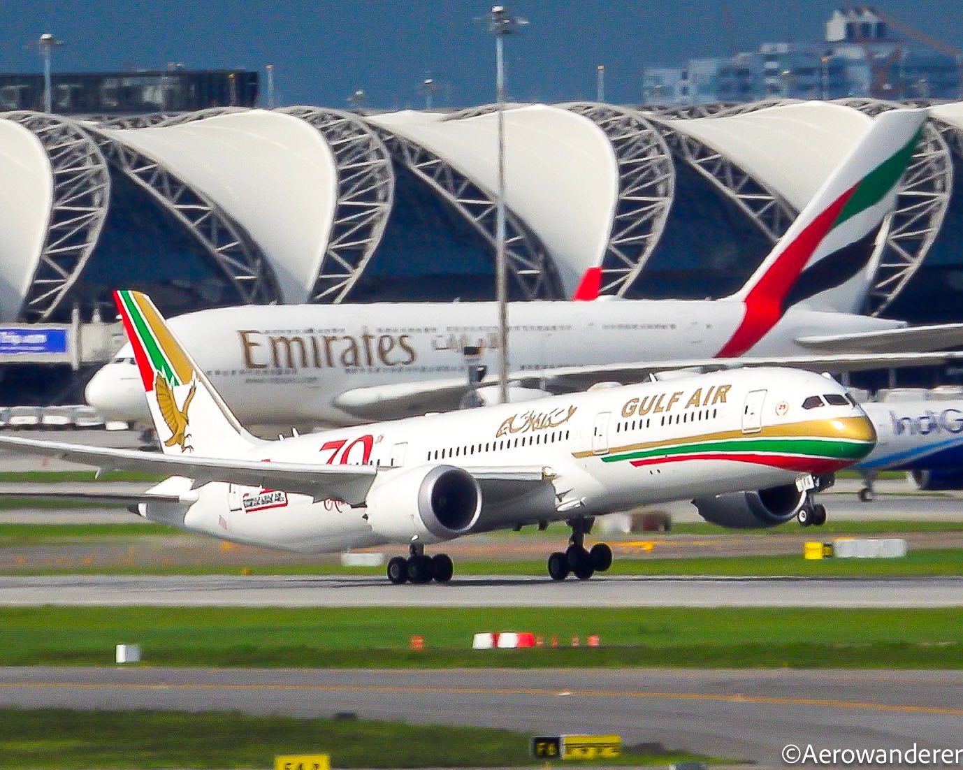 Gulf Air's Golden Touch: The Boeing 767 with a Unique Livery