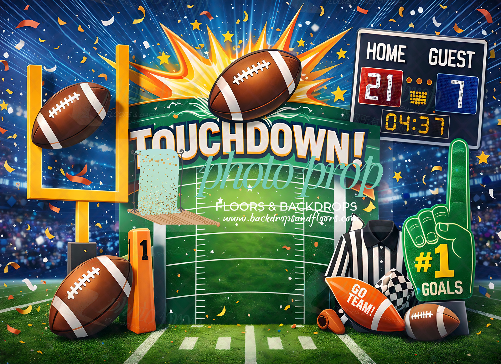 All star smiles start here 🏈 Sports themed backdrops that bring the fun ...