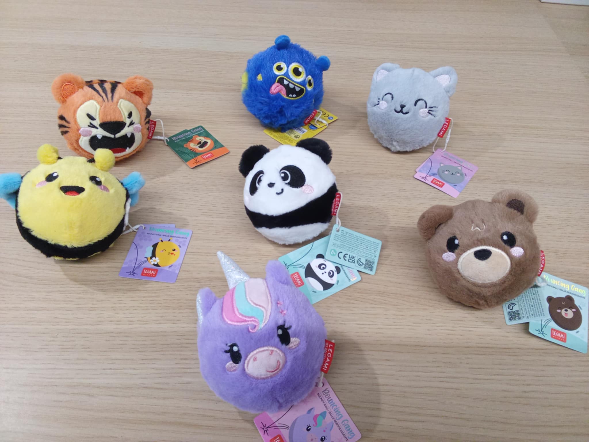 Legami Bouncing Gang – Lot De 4 Balles Rebondissantes Avec Têtes D'animaux – Cadeau Rigolo Pour Anniversaire Enfant Ou Petite Surprise