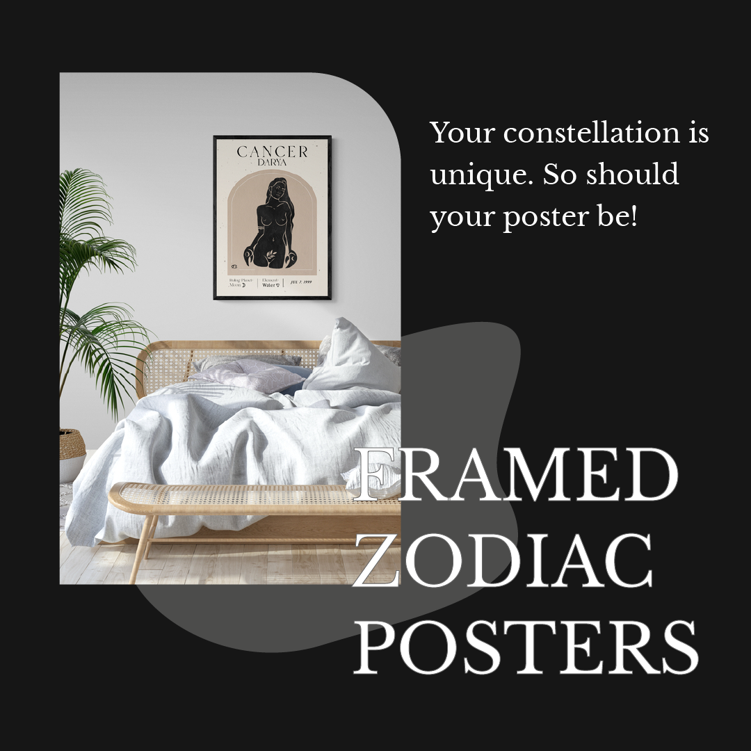 Artier Studio - Show off your astrological pride with Framed Zodiac ...