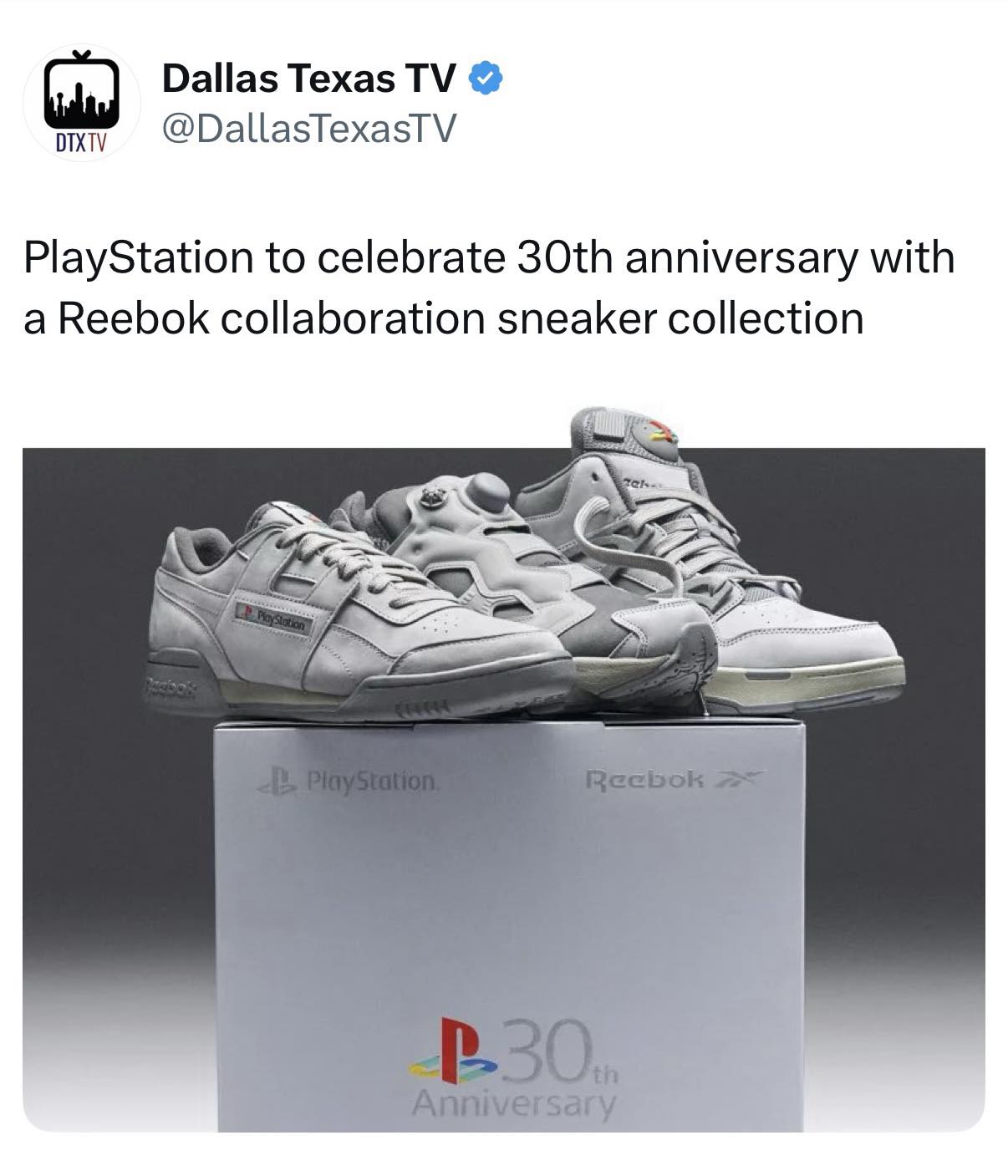 PlayStation Celebrates 30th Anniversary With New Reebok Collab