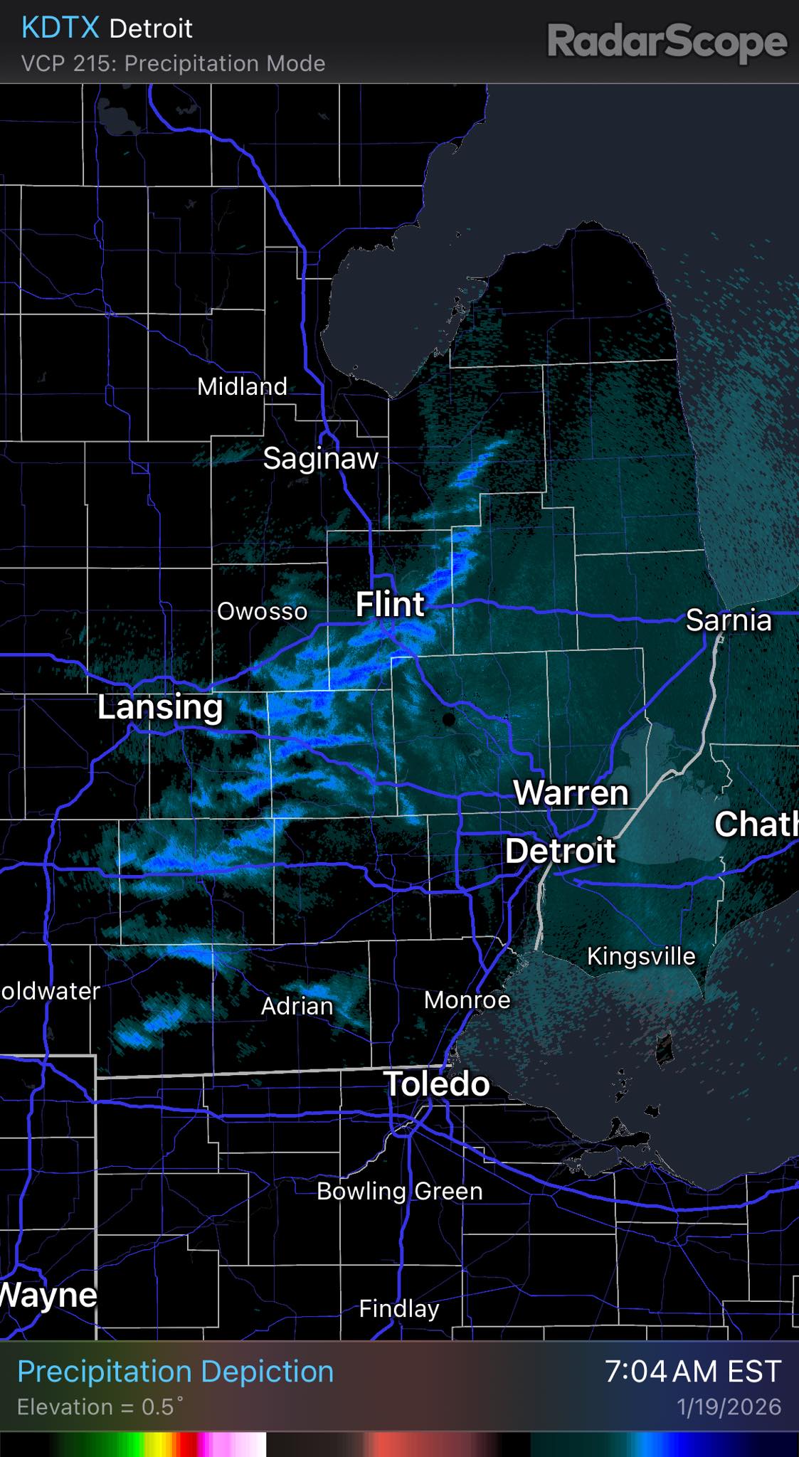 Stephanie - Snow showers not too far away. Some roads are already snow ...