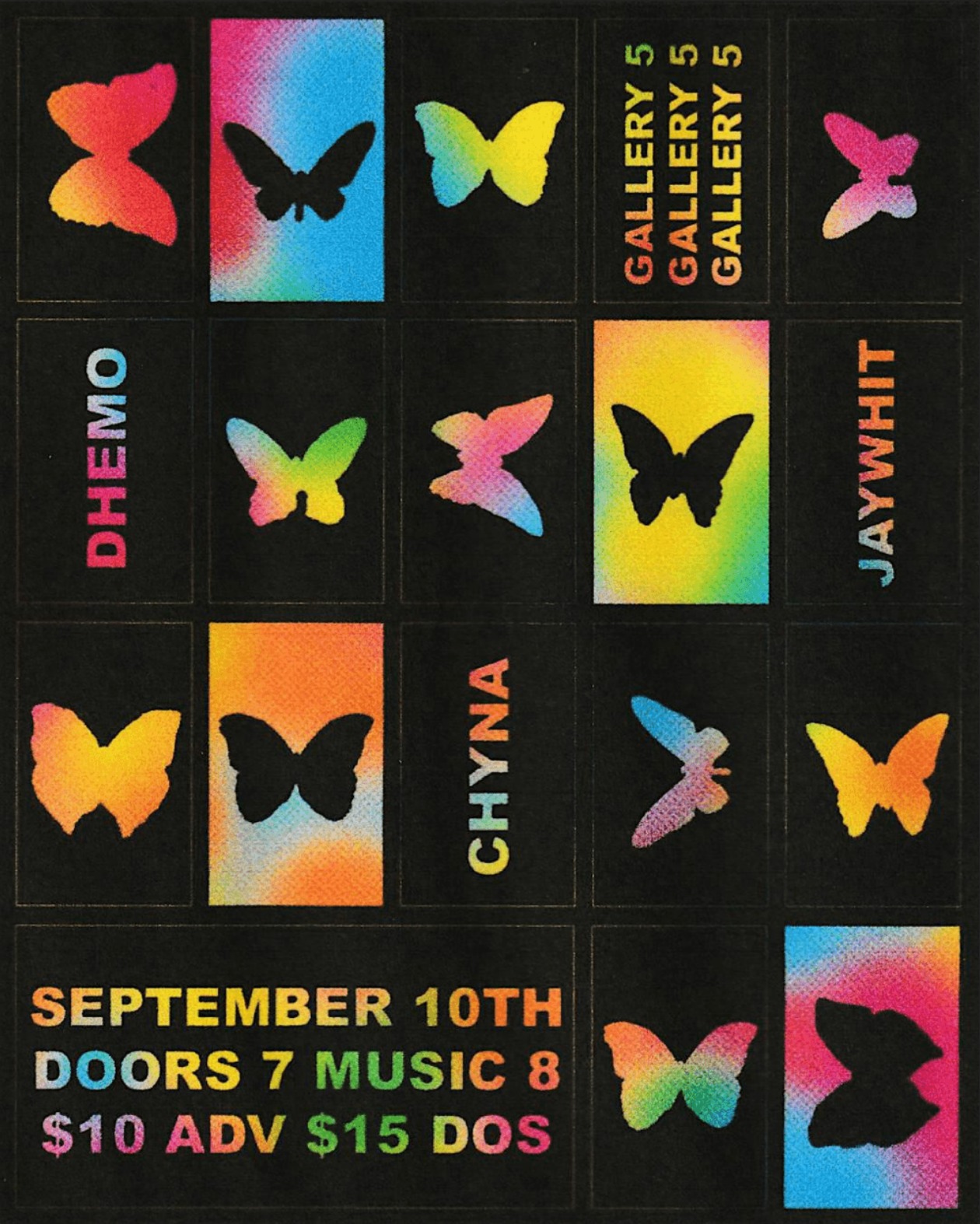 Indie Rock R&B Neo Soul Show at Gallery 5 September 10th
