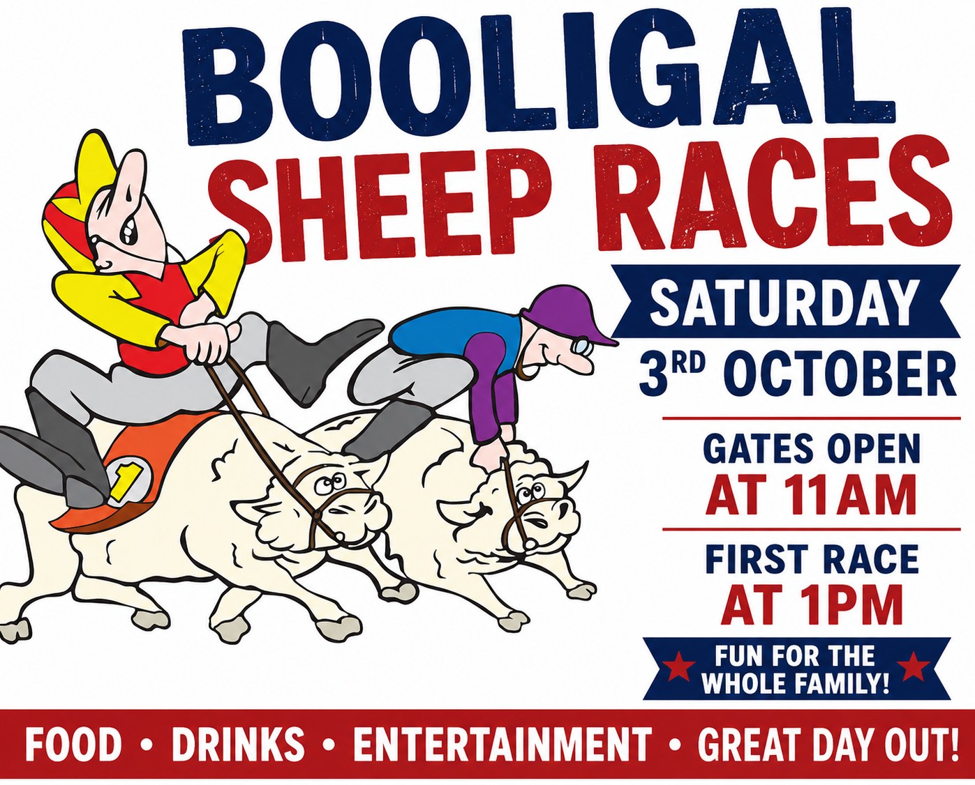 First race was a slow one | Booligal Sheep Races