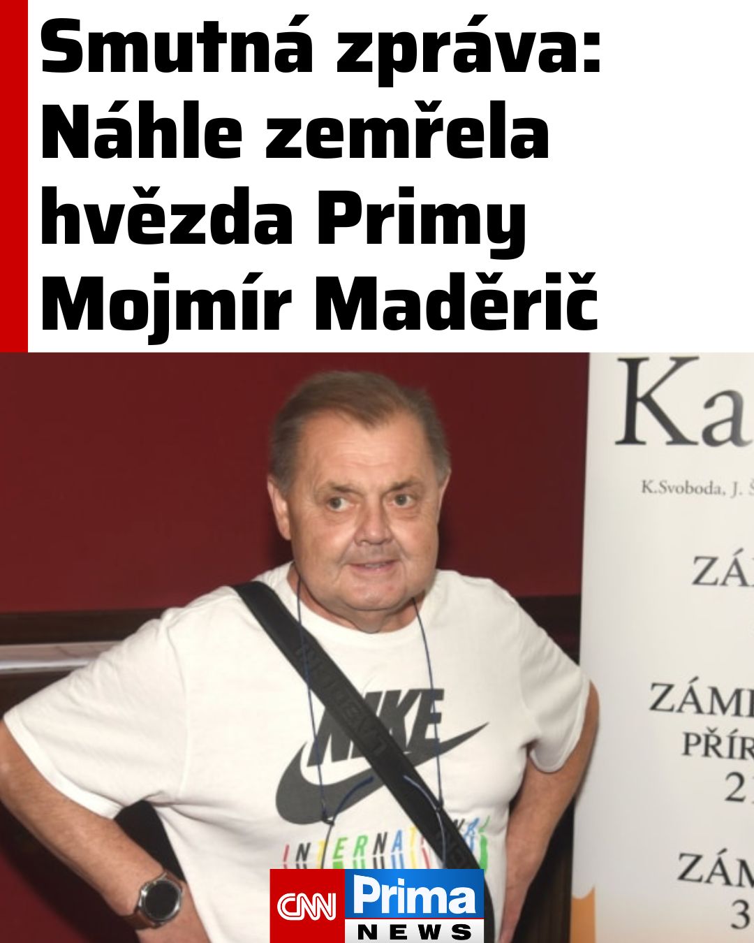 CNN - 😢 Česko zasáhla smutná zpráva: https://cnn.iprima.cz/zemrel ...