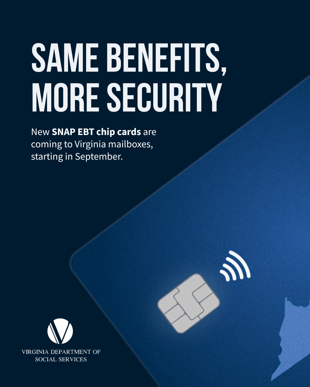Virginia SNAP EBT cards getting chip-enabled upgrade in September