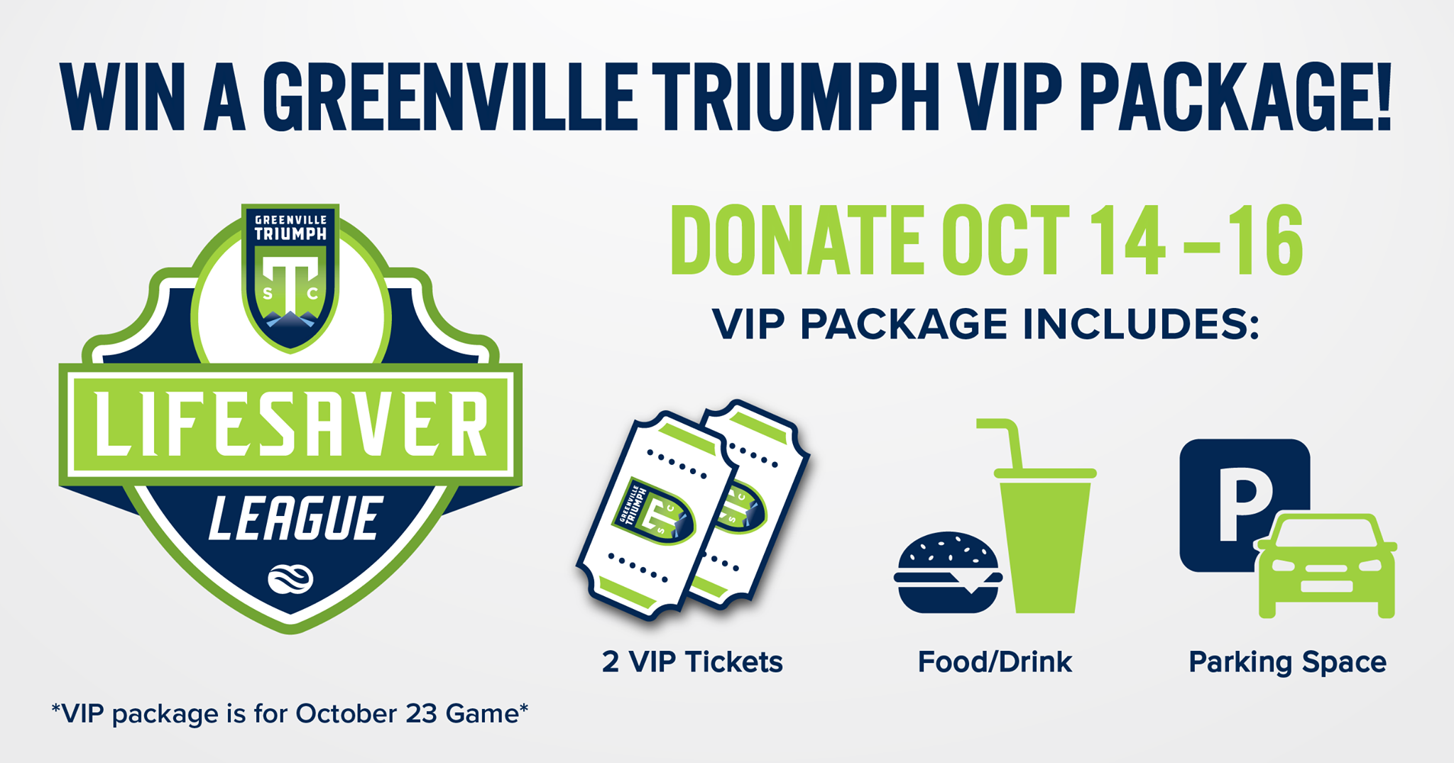 The Blood - Our FINAL Greenville Triumph VIP ticket raffle is starting ...